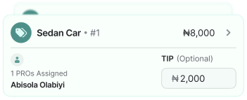 Record every order at drop-off